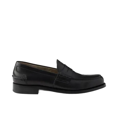 PRADA Leather Loafers "Black"