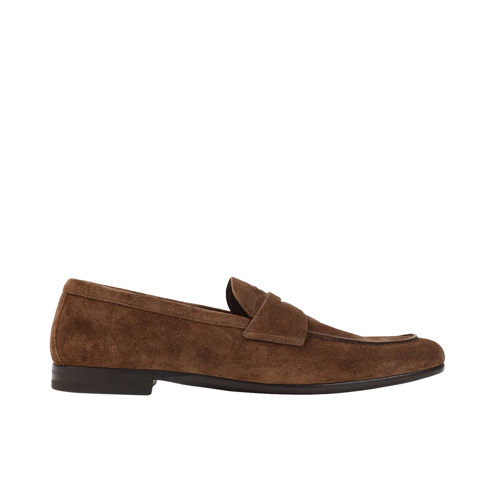 PRADA Calf Leather Loafers "Brown"