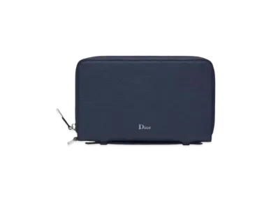 Dior Grain Calfskin Wallet "Navy Blue"