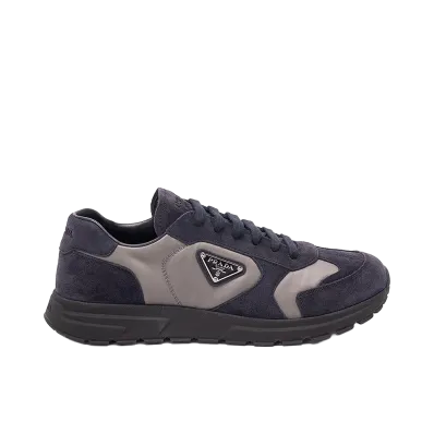 PRADA Suede and Re-Nylon Sneakers "Brown"
