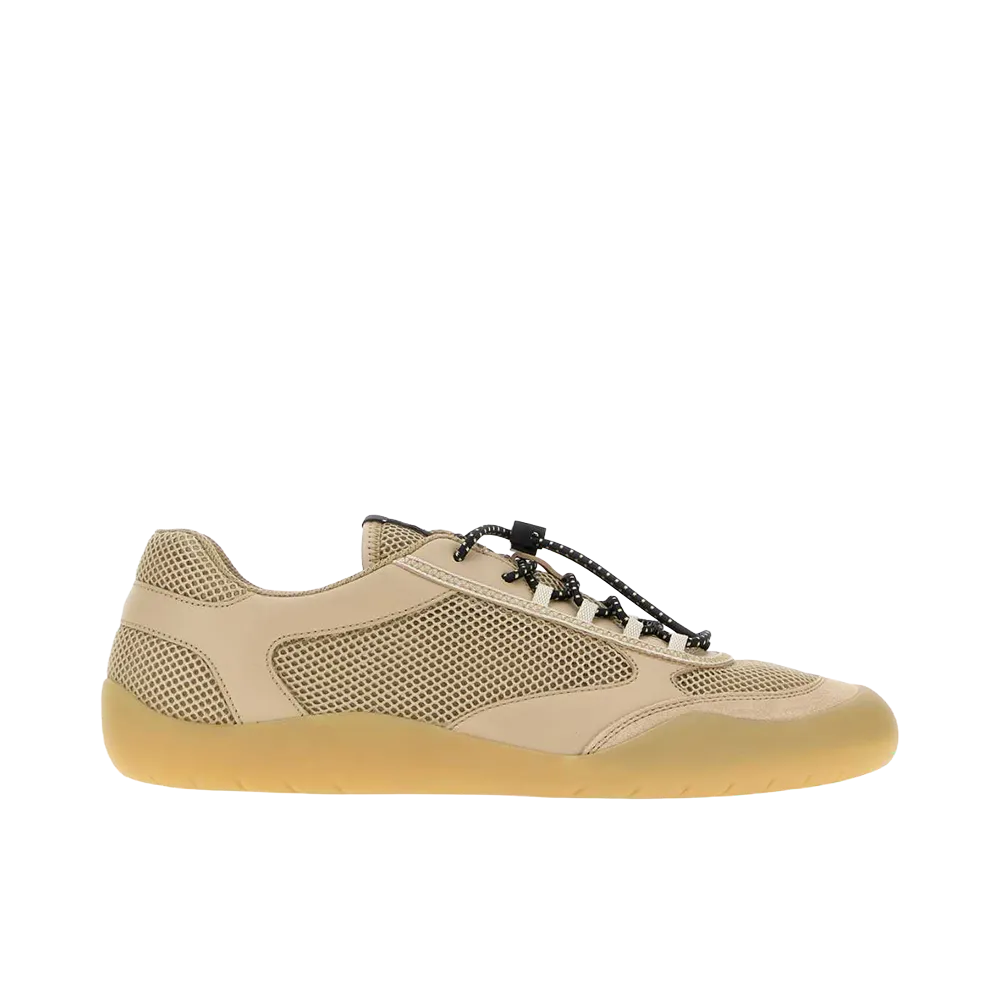 PRADA Leather and Mesh Speedrock Sneakers "Beige"