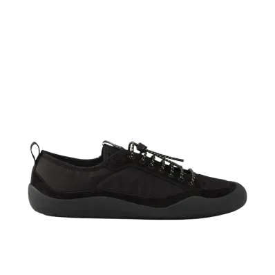 PRADA Speedrock Re-Nylon and Suede Sneakers "Black"
