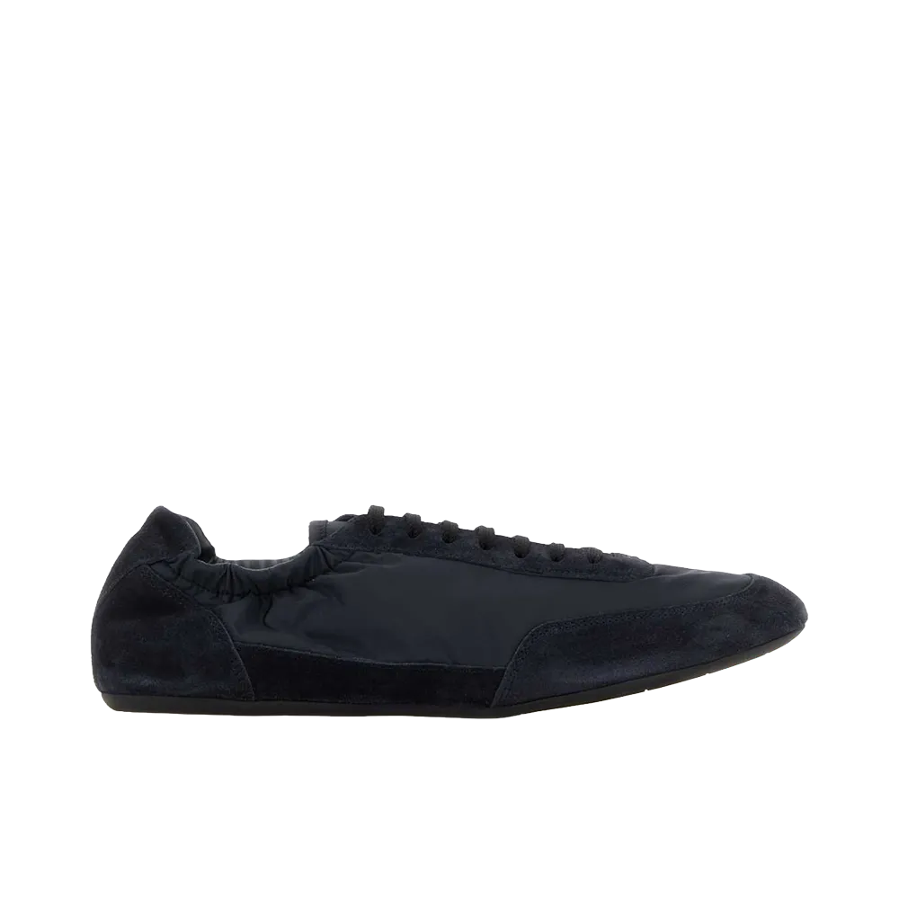 PRADA Nylon and Suede Sneakers "Navy Blue"