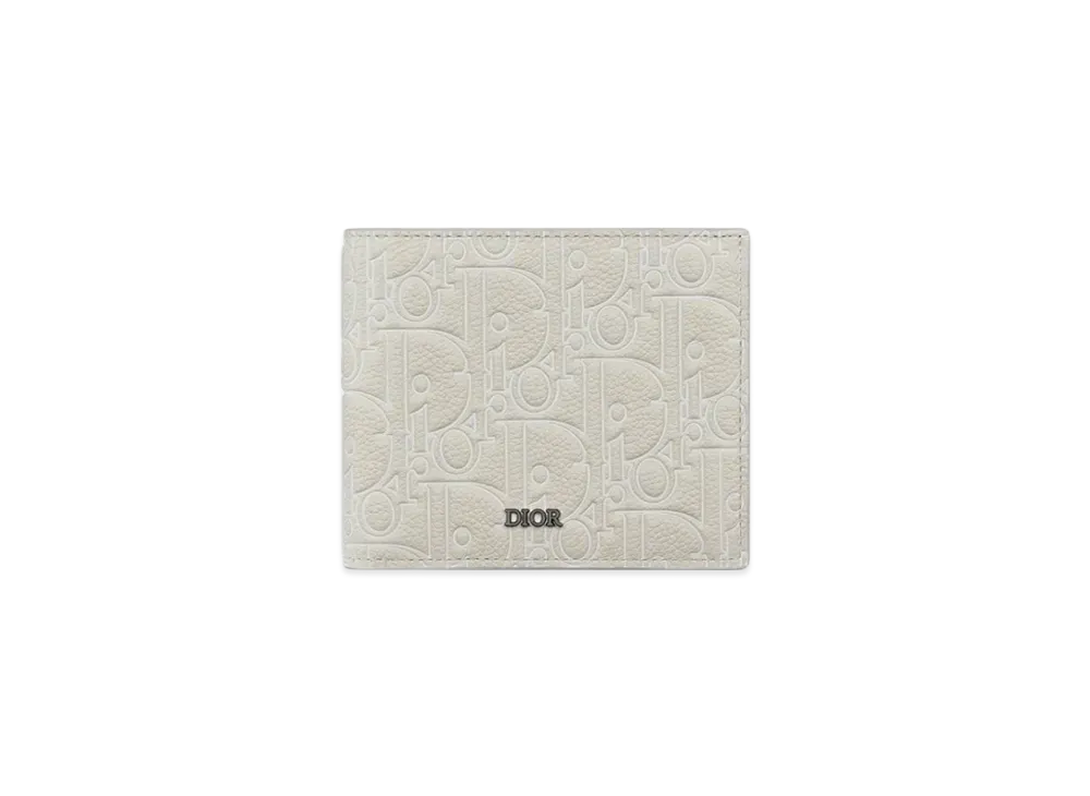 Dior Bifold Wallet Dior Gravity Outline Leather "Beige"