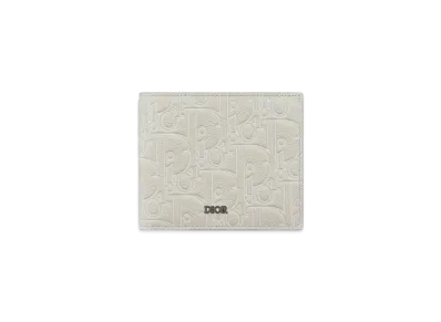 Dior Bifold Wallet Dior Gravity Outline Leather "Beige"