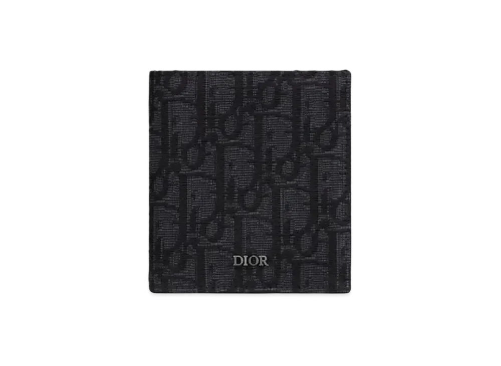 Dior Jacquard Wallet "Black"