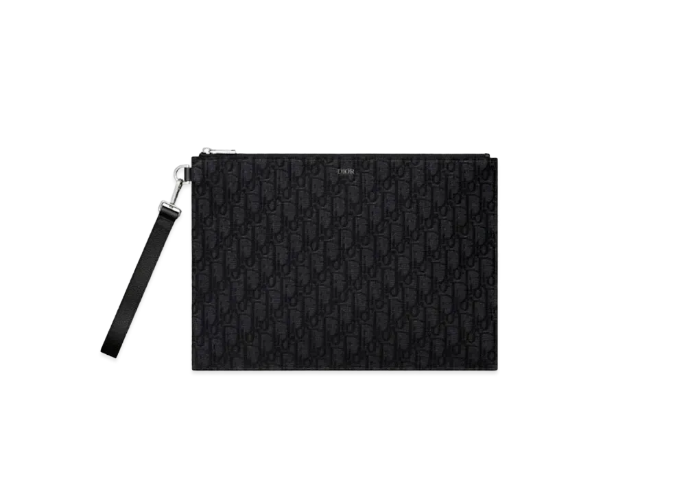 Dior A4 Pouch Dior Oblique Jacquard "Black"