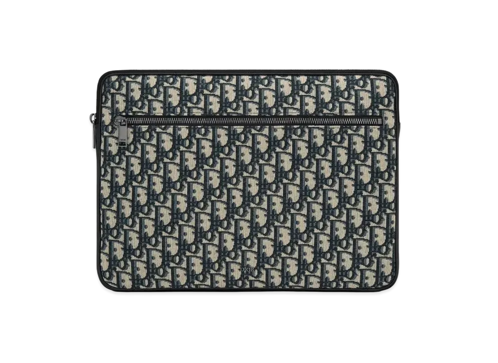 Dior Laptop Case Dior Oblique Jacquard "Beige/Black"