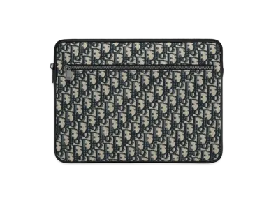 Dior Laptop Case Dior Oblique Jacquard "Beige/Black"