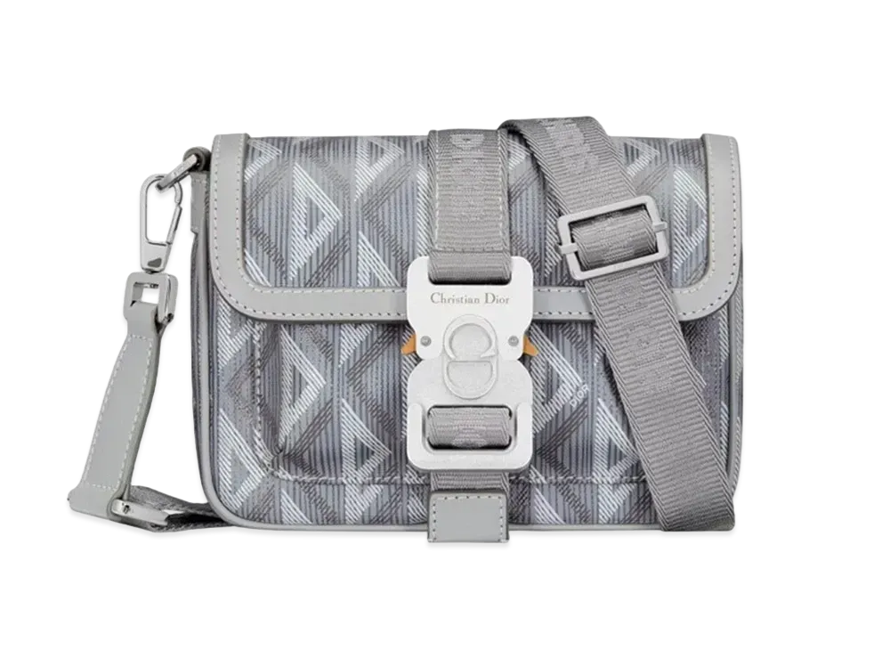 Dior Mini Dior Hit The Road Bag Dior CD Diamond Canvas "Gray"