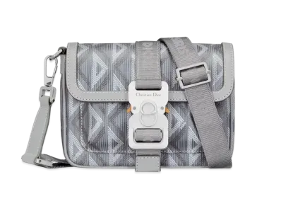 Dior Mini Dior Hit The Road Bag Dior CD Diamond Canvas "Gray"