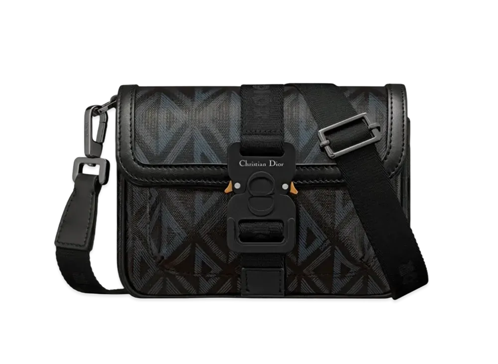 Dior Mini Dior Hit The Road Bag CD Diamond Canvas "Black"