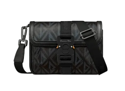 Dior Mini Dior Hit The Road Bag CD Diamond Canvas "Black"