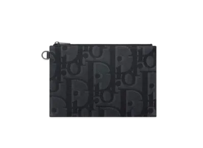 Dior A5 Pouch Maxi Dior Oblique Jacquard "Black"