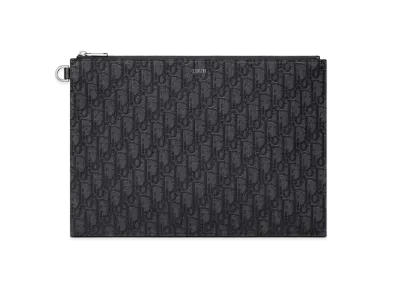 Dior A4 Pouch Oblique Jacquard "Black"