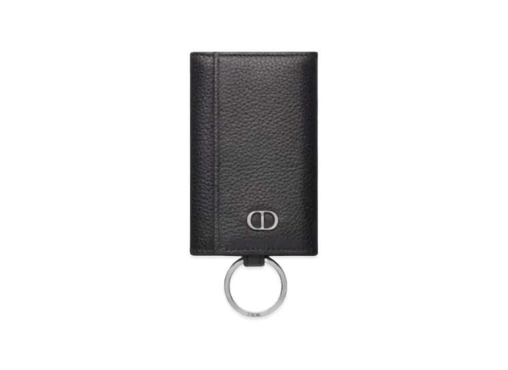Dior Key Case Grain Cower Sea CD Icon Logo "Black"