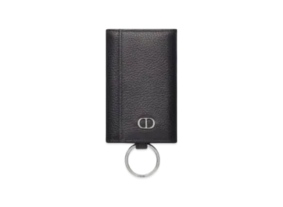Dior Key Case Grain Cower Sea CD Icon Logo "Black"