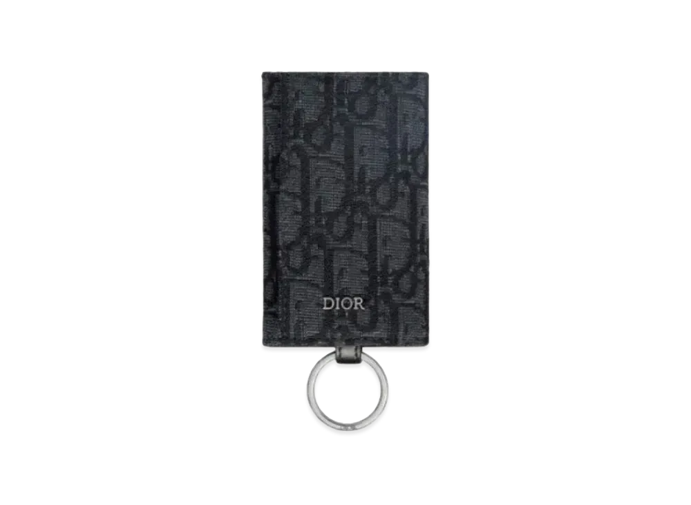 Dior Key Case Ofleak Print "Black"