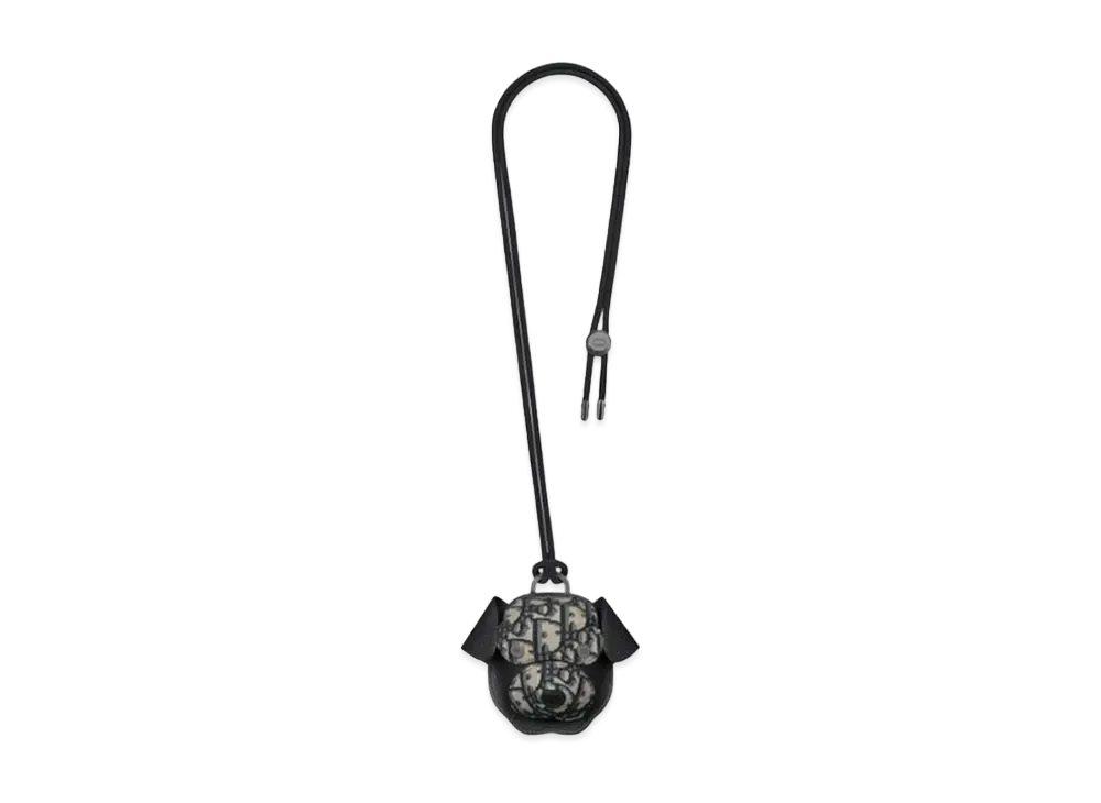 Dior Bobby D-Touch Earbud Case Dior Oblique Jacquard and Grained Calfskin "Beige/Black"