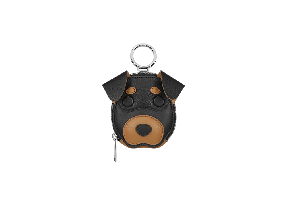 ディオール ボビー ジップポーチ ミニ グレインドカーフスキン & スムースカーフスキン "ブラウン/ブラック" 2ESKH555FSF_H967