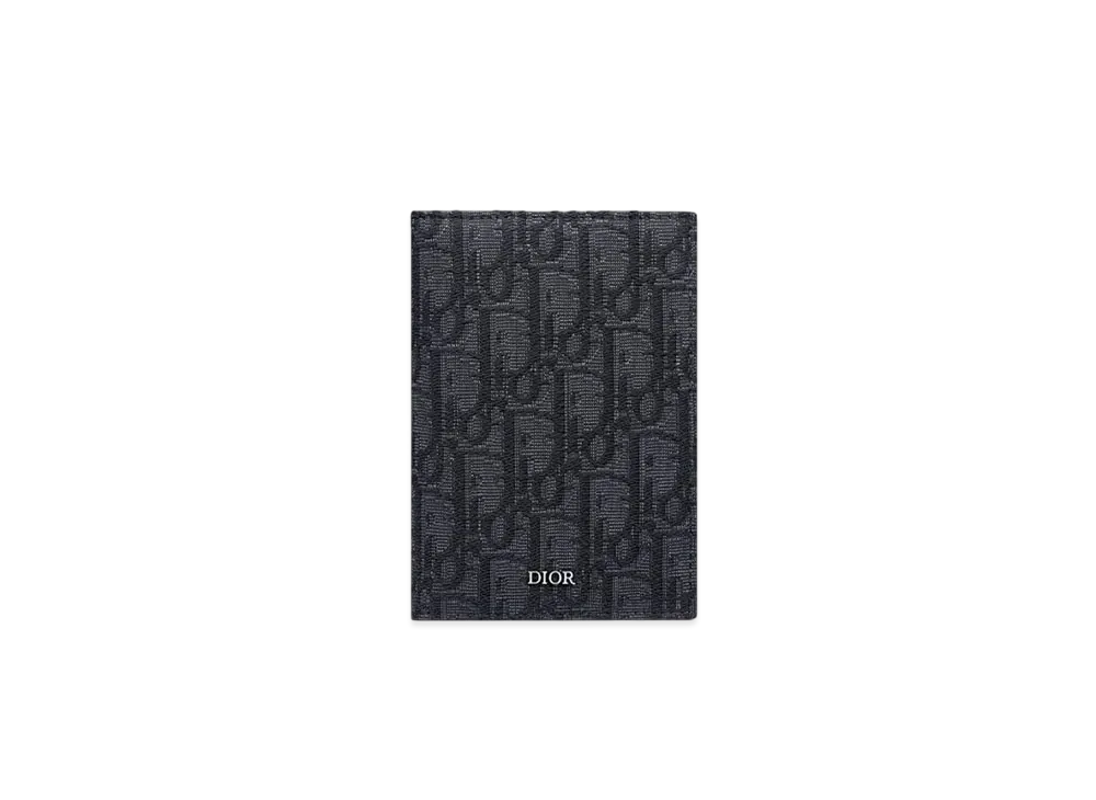 Dior Passport Cover Dior Oblique Jacquard "Black"