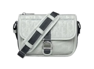 Dior Mini Aqua Dior And Parley Bag Strap Ocean Plastic Dior Oblique Mirage Nylon "Ice"