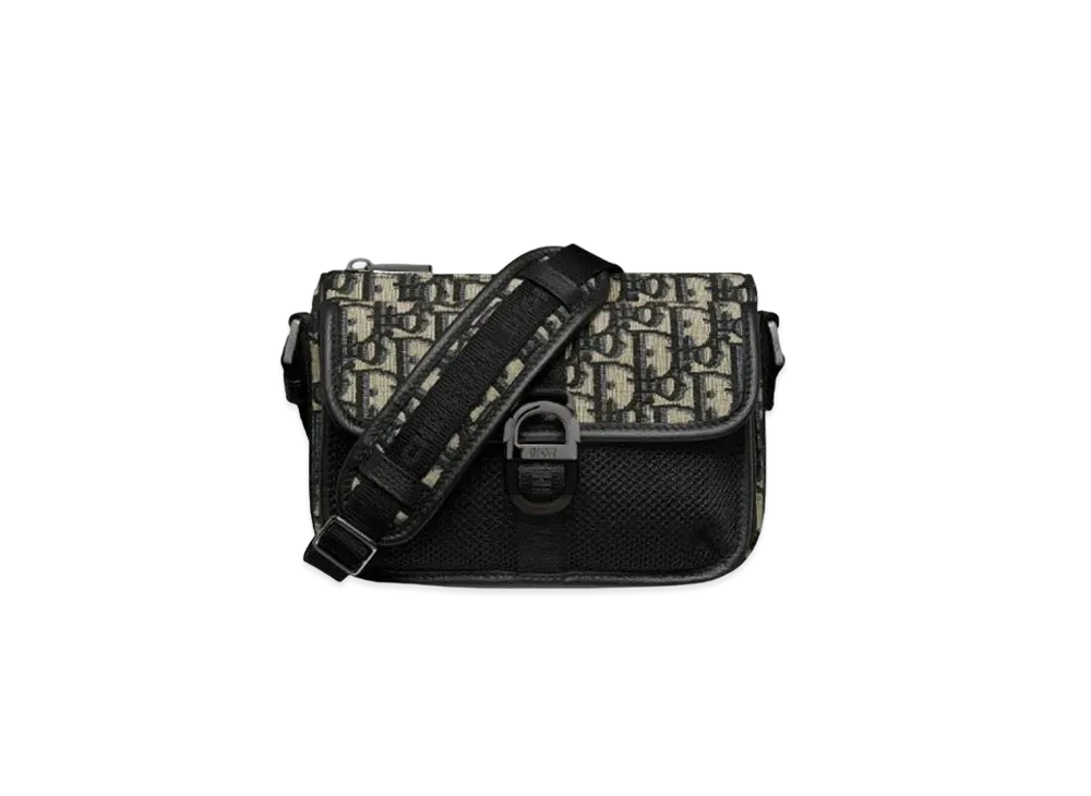 Dior 8 Mini Bag With Strap Dior Oblique Jacquard "Beige/Black"