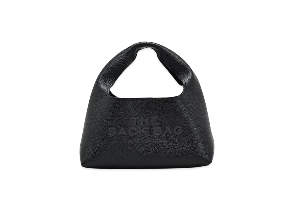 Marc Jacobs The Leather Sack Bag Mini "Tonal Black"