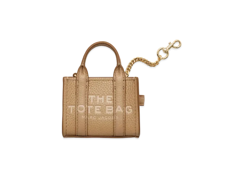 Marc Jacobs The Leather Nano Tote Charm "Camel"