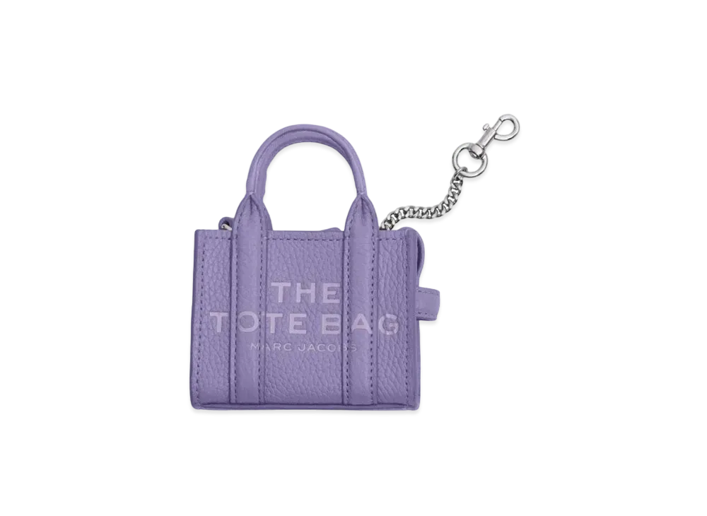 Marc Jacobs The Leather Nano Tote Charm "Lavender"