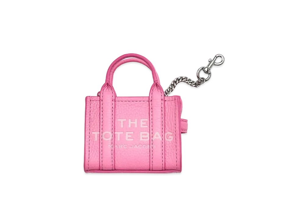 Marc Jacobs The Leather Nano Tote Charm "Petal Pink"