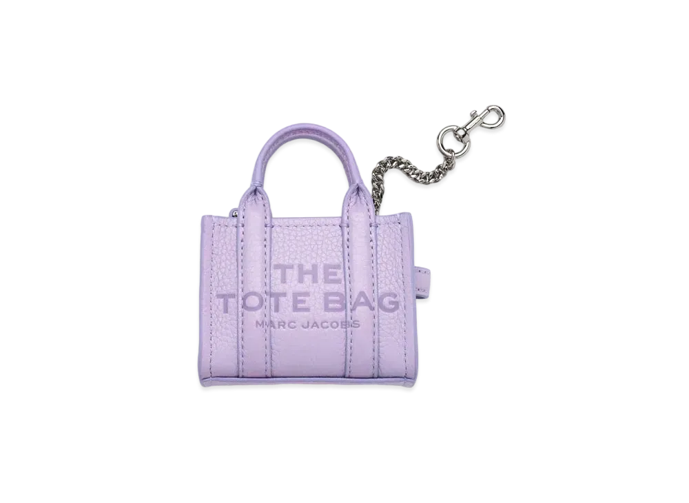 Marc Jacobs The Leather Nano Tote Charm "Wisteria"