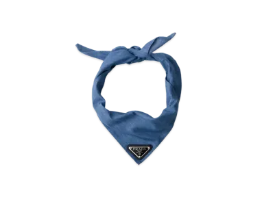 PRADA Men's Denim Scarf "Light Blue"