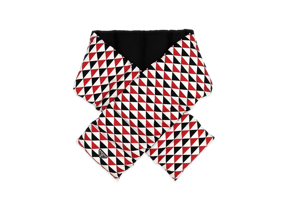 PRADA Printed Re-Nylon Padded Scarf "Multicolor"