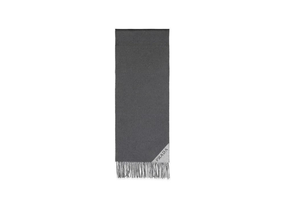 PRADA Cashmere Scarf "Gray"