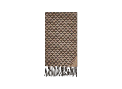 PRADA Embroidered Wool Blend Scarf "Multicolor"