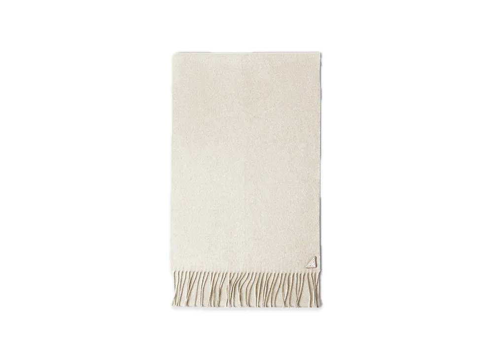 PRADA Silk x Cashmere Scarf "Off White"