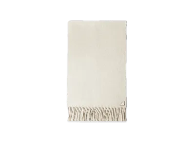 PRADA Silk x Cashmere Scarf "Off White"