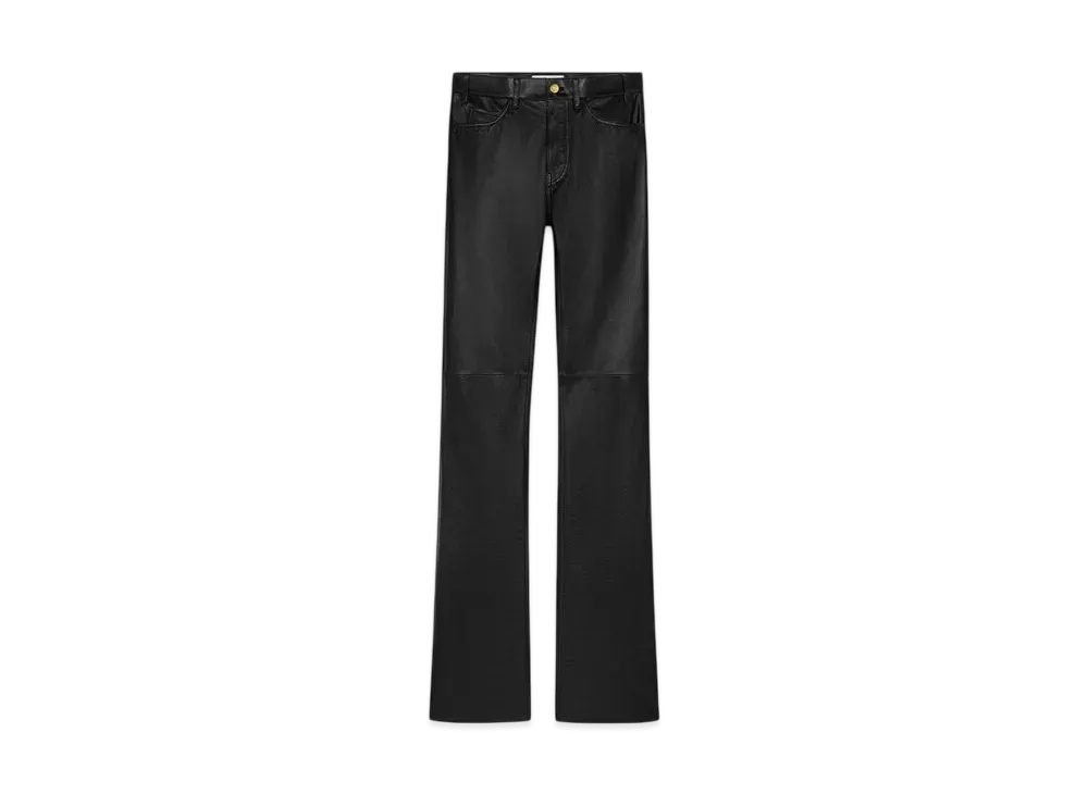 CELINE Women's Lulu Jeans in Soft Lambskin "Black"