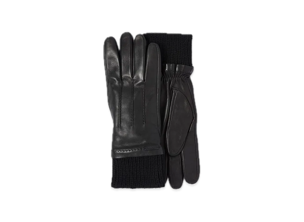 PRADA Leather Gloves "Black"