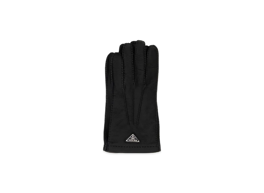 PRADA Nappa Leather Gloves "Black"