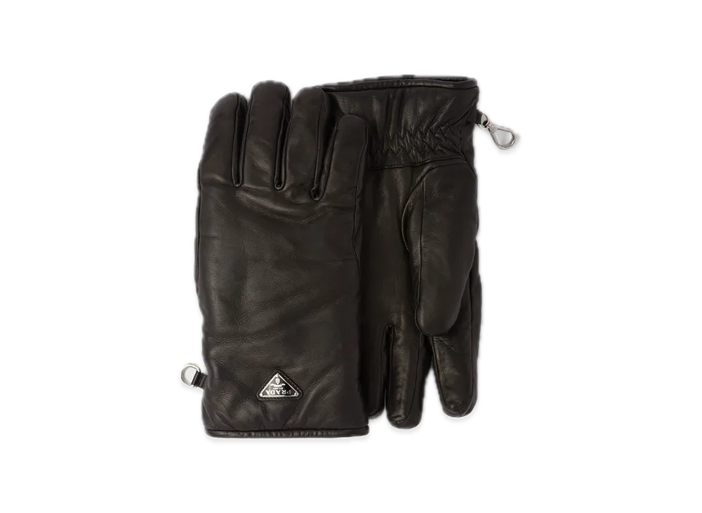 PRADA Nappa Leather Gloves "Black"