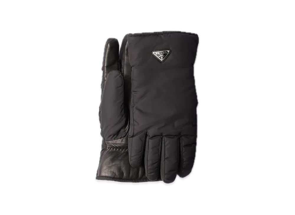 PRADA Re-Nylon Gloves "Black"