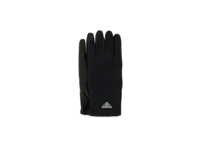 PRADA Nylon And Nappa Leather Gloves "Black"