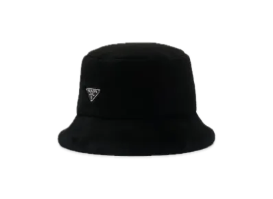 PRADA Shearling Bucket Hat "Black"