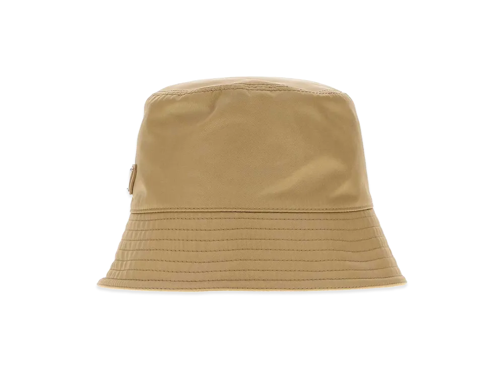 PRADA Nylon Bucket Hat "Beige"