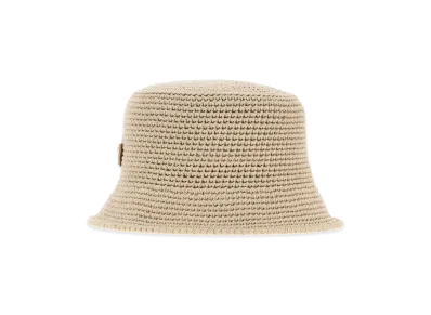 PRADA Crochet Bucket Hat "Beige/Tan"