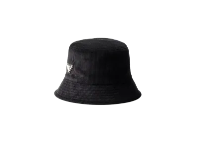 PRADA Corduroy Bucket Hat "Black"