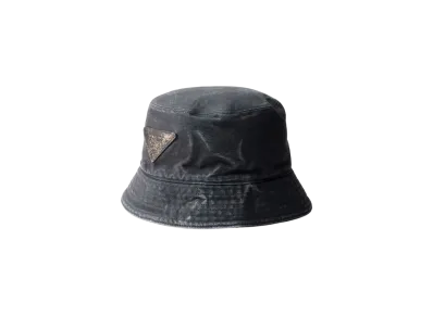 PRADA Cotton Bucket Hat "Black"