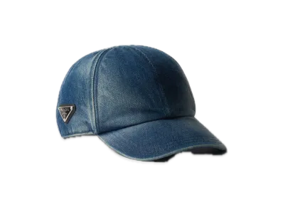 PRADA Denim Baseball Cap "Navy"